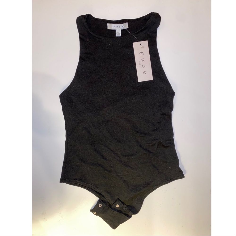 High-Neck Sleeveless Bodysuit